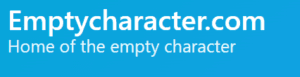 Guest Post - Emptycharacter.com