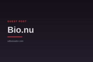Guest Post - Bio.nu (grey niches)