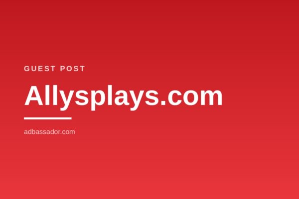 Guest Post - Allysplays.com (Health)