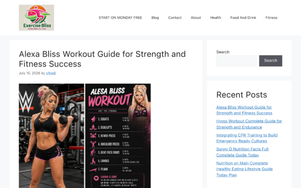 Guest Post - ExerciseBliss.com