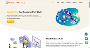 Guest Post - UpdateArticle.com (Tech/News)