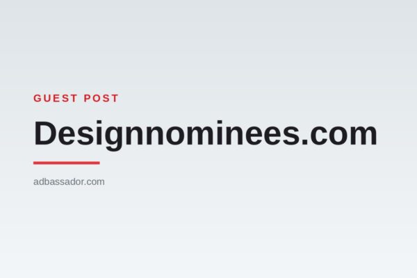 Guest Post - Designnominees.com (Design Awards)