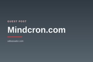 Guest Post - Mindcron.com (General News)