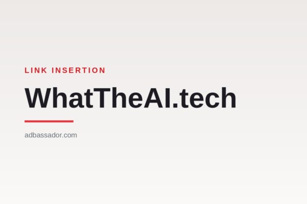 Link Insertion - WhatTheAI.tech (AI Tools/Directory)
